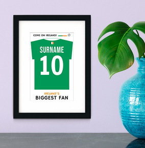 Ireland's Biggest Fan! Personalised Football Shirt Print