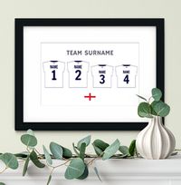 Tap to view Family England Football Shirt Personalised Print