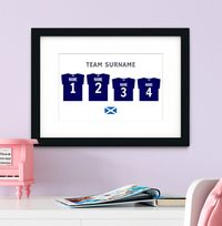 Tap to view Family Scotland Football Shirt Personalised Print