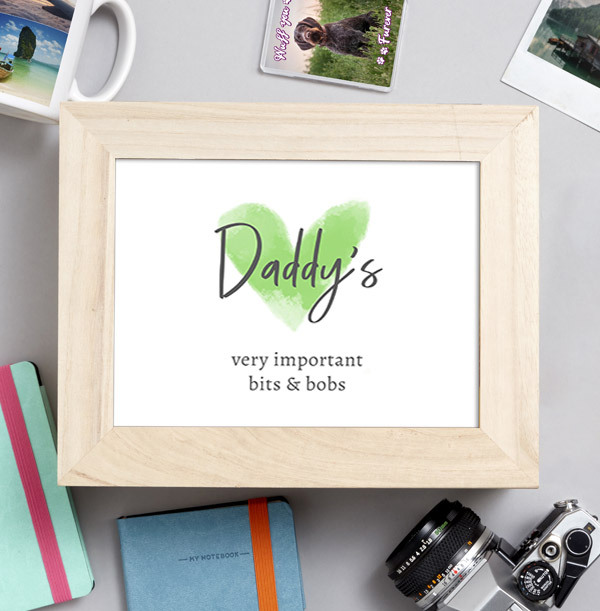 Daddy's Very Important Wooden Gift Box