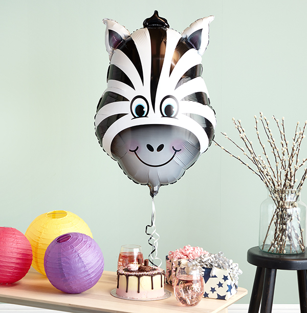 Zebra Head Balloon