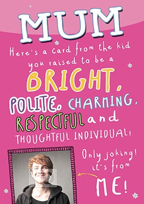 A personalised card from a thoughtful individual