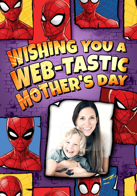 Spider-Man Web-Tastic Mother's Day Photo Card