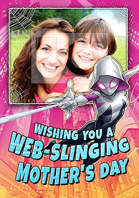 Spider-Man Girl's Mother's Day Photo Card