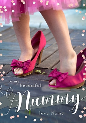Beautiful Mummy Personalised Card