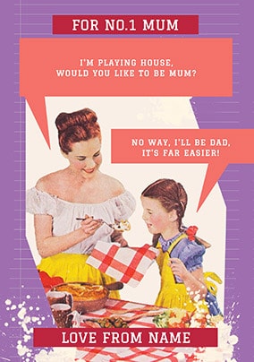 Being Dad is Easier Personalised Card