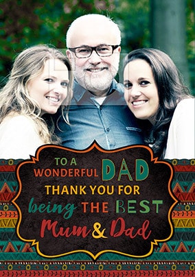 Dad - Best Parent Mother's Day Photo Card