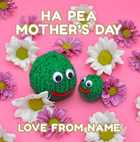 Ha pea Mother's Day Personalised Card
