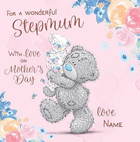 For a Wonderful Stepmum personalised Card