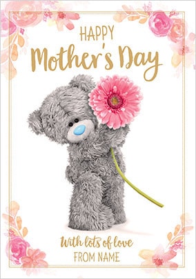 Me to You Bear with Gerbera Mother's Day Card