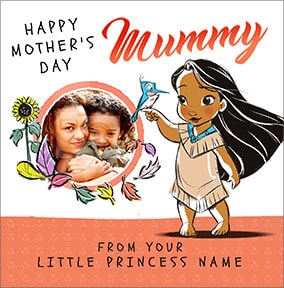 Pocahontas Mother's Day Photo Card