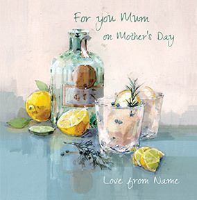 Classic G&T Mum personalised Card