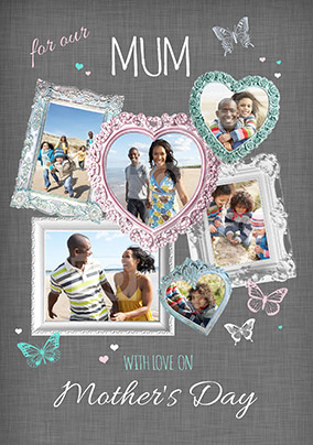 Mother's Day Photo Upload Frames Card