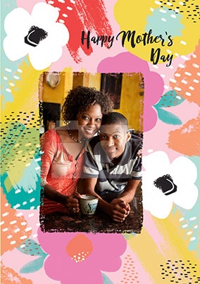 Happy Mother's Day Floral Photo Card