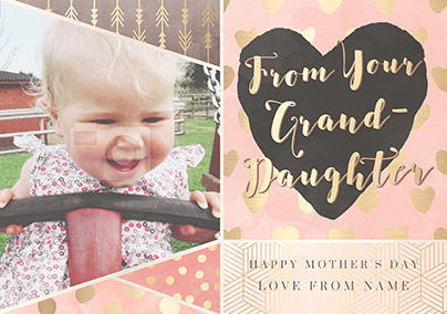 All That Shimmers Photo Upload Mother's Day Card - Granddaughter