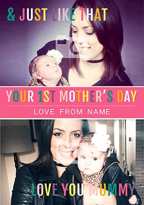 Your First Mother's Day Daughter Photo Card