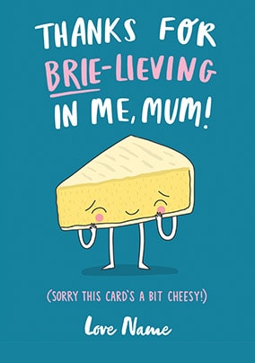 Brie-Living In Me Personalised Mother's Day Card