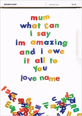 I'm Amazing Personalised Mother's Day Card