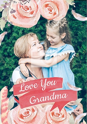 Love You Grandma Photo Card