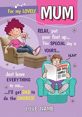 For My Lovely Mum Personalised Card
