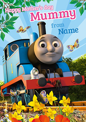 Thomas the Tank Mummy personalised Mother's Day Card