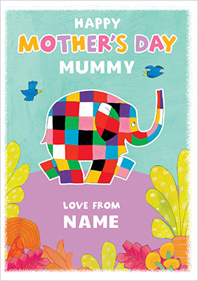 Elmer Mother's Day Personalised Card