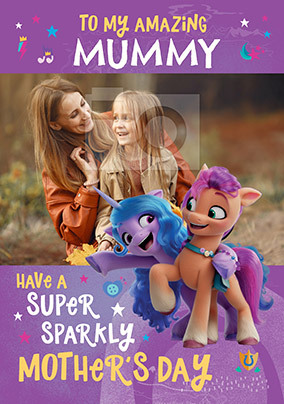 My Little Pony Photo Mother's Day Card