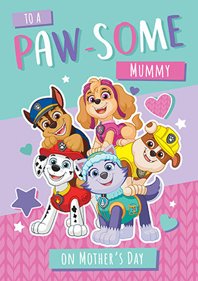 Paw-Some Mothers Day Card