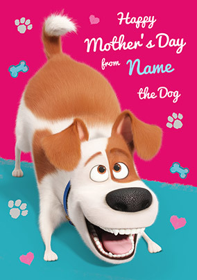 From the Dog on Mother's Day personalised Card