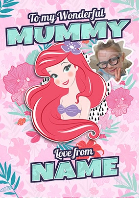 Ariel Valentine Photo Card For Mummy