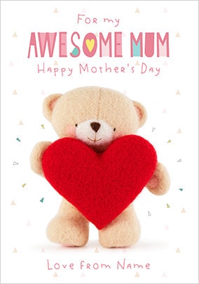 Forever Friends - Awesome Mum Personalised Card