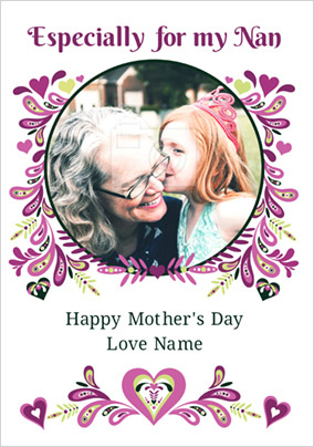 Folklore - Mother's Day Card Especially for Nan Photo Upload