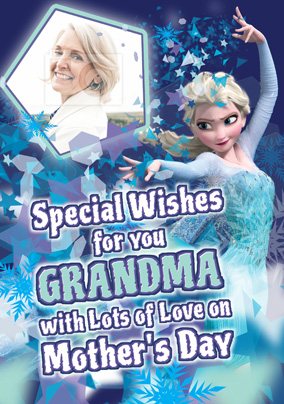 Elsa Photo Mother's Day Card To Grandma