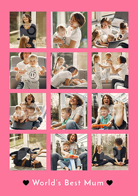 World's Best Mum Photo Mother's Day Card