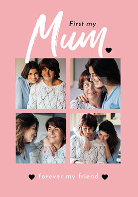 First My Mum Mother's Day Photo Card