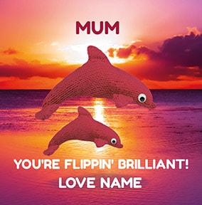 Mum - You're Flippin' Brilliant Personalised Card