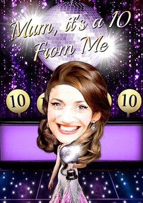 It's A 10 From Me Photo Mother's Day Card