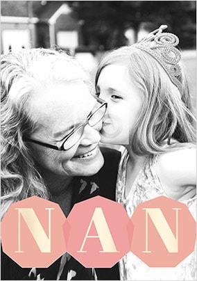 Nan Full Photo Mother's Day Card