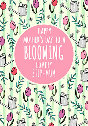 Lovely Step-Mum Personalised Mother's Day Card