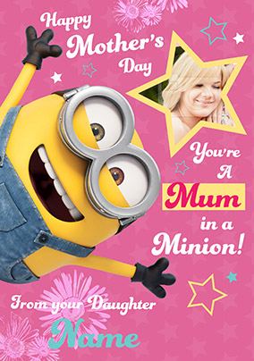 Minions Mother's Day Photo Upload Card