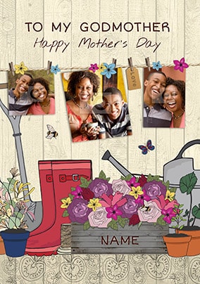 Godmother Multi Photo Mother's Day Card