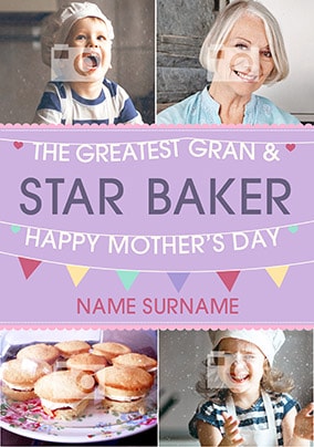 Greatest Gran Multi Photo Mother's Day Card