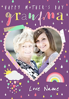 Happy Mother's Day Grandma Photo Card