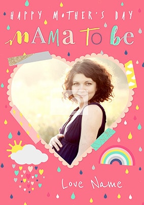Mama To Be Mother's Day Photo Card
