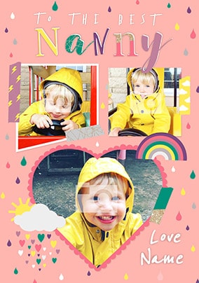 The Best Nanny Multi Photo Card