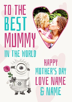 Minions - Best Mummy Photo Card