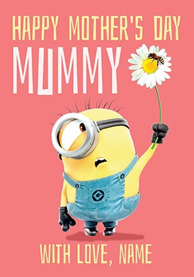 Happy Mother's Day Minions Personalised Card