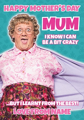 Mrs Brown's Boys Mothers Day Personalised Card