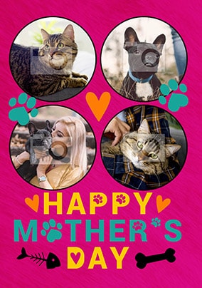 Pet Mother's Day Multi Photo Card
