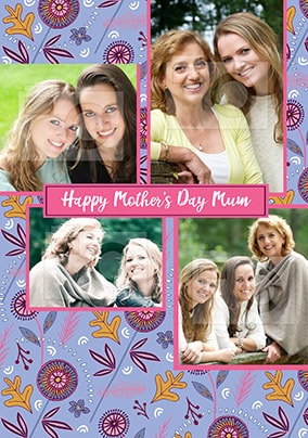 Happy Mother's Day Mum Multi Photo Card